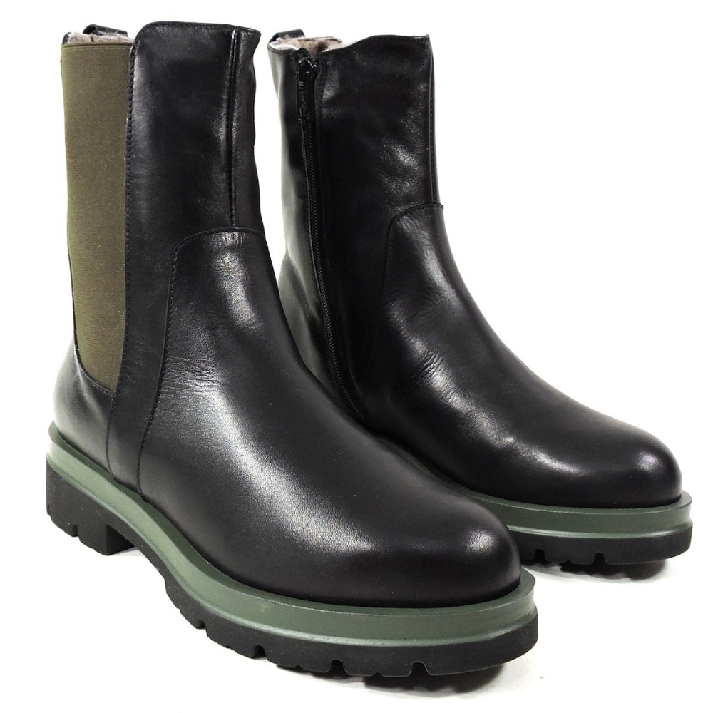 SOFFICE SOGNO 🇮🇹 WOMEN'S BLACK SOFT LEATHER WINTER BOOTS